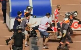 Жесткие столкновения на дерби-матче тунисской лиги